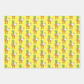 ゴーグル付きアヒル ラッピングペーパーシート (正面2)