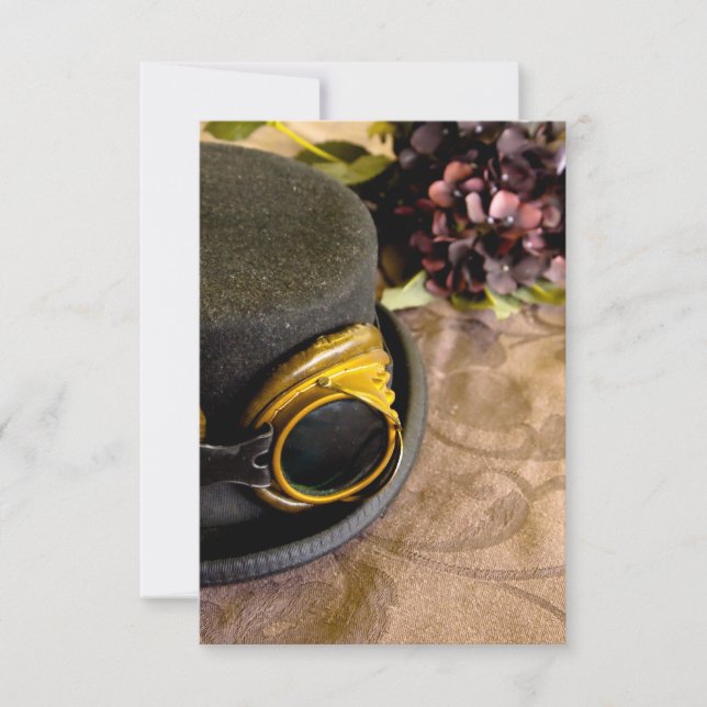 ゴーグル付きスチームパンクトップハット (正面)