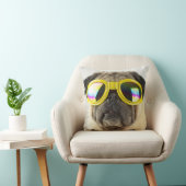 ゴーグル付きパグ クッション (椅子)