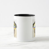 ゴーグル付きパグ マグカップ (中央)