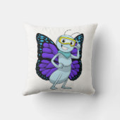 ゴーグル付き蝶 クッション (裏面)