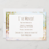 ゴーコースタルウォーター色ビーチ新しいホームアナウンスメント 案内状 (裏面)