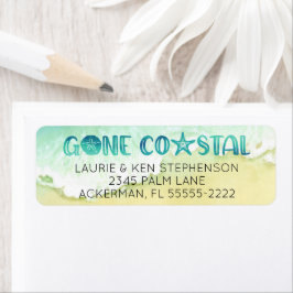 ゴーコースタルウォーター色ビーチ移動差出人住所 ラベル