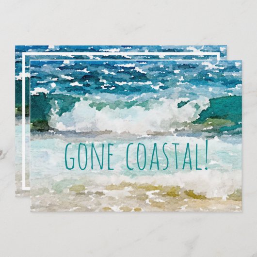 ゴーコースタルニューホームウェーブの発表 案内状 (正面/裏面)