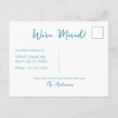 ゴーコースタルニューホームウェーブオンビーチ水彩 案内ポストカード (裏面)