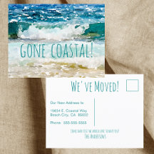 ゴーコースタルニューホームウェーブオンビーチ水彩