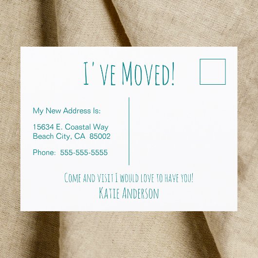 ゴーコースタルニューホームウェーブオンビーチ水彩 案内ポストカード