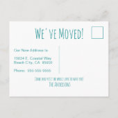 ゴーコースタルニューホームウェーブオンビーチ水彩 案内ポストカード (裏面)