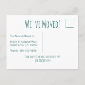 ゴーコースタルニューホームウェーブオンビーチ水彩 案内ポストカード (裏面)