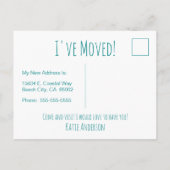 ゴーコースタルニューホームウェーブオンビーチ水彩 案内ポストカード (裏面)