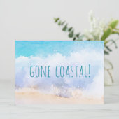 ゴーコースタルニューホームウェーブオンビーチ水彩 案内状 (スタンド正面)