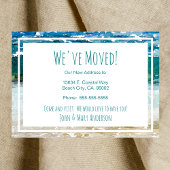 ゴーコースタルニューホームウェーブオンビーチ水彩 案内状