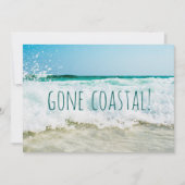 ゴーコースタルニューホームウェーブオンビーチ水彩 案内状 (正面)