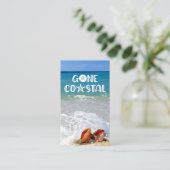 ゴーコーストビーチ波シェル写真移動 コーリングカード (スタンド正面)