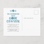 ゴーコーストビーチ波シェル写真移動 案内ポストカード (裏面)