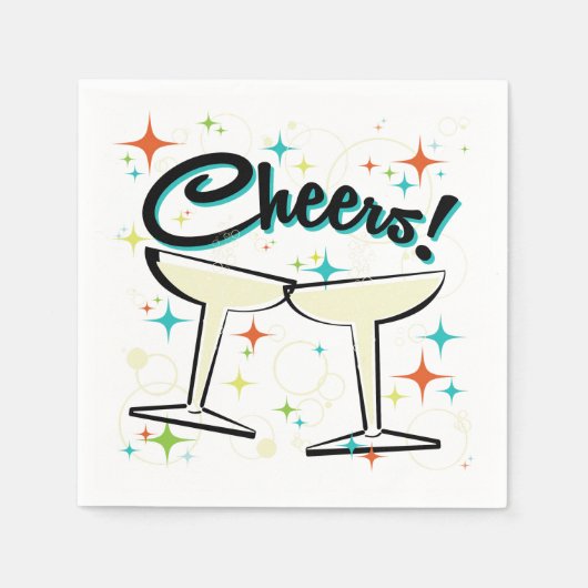 ゴーゴーを泡立てる！ スタンダードカクテルナプキン (正面)