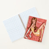 ゴーゴーガールファッションイラストレーションオリジナルアート ノートブック (内部)