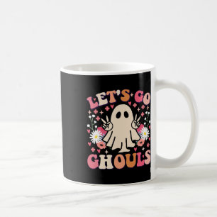 ゴーゴーグルスレトロフローラ幽霊グルーヴィハロウィーン コーヒーマグカップ