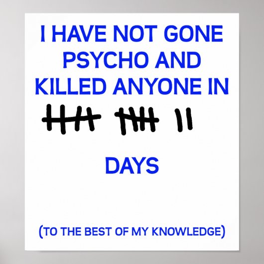 ゴーサイコおもしろいポスター ポスター (正面)