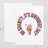 ゴーショーティ、シェルベルトの日だ 招待状 (正面/裏面)