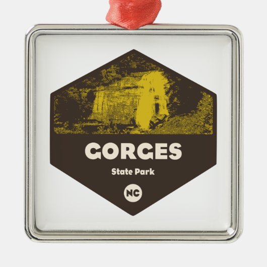 ゴージェス州パークノースカロライナ メタルオーナメント (正面)