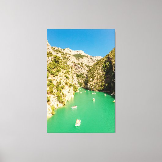 ゴージェフォト付き旅行をテーマにしたホームデコール キャンバスプリント (正面)