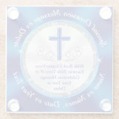 ゴージャスだが安いキリスト教の買贈り物は、1かセット。 ガラスコースター (裏面)