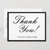 ゴージャスでエレガントな「ありがとう!」ポストカード ポストカード (正面/裏面)