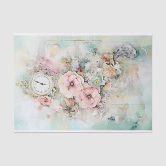 ゴージャスでソフトなパステルミックスメディア 薄葉紙 (正面)