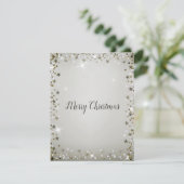 ゴージャスで美しいスパークリホリデーカード シーズンカード (スタンド正面)