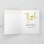 ゴージャスで超BIGな感謝カード ネイビーゴールド サンキューカード (内部)