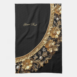 ゴージャスなお花のキッチンタオル キッチンタオル