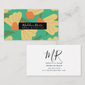 ゴージャスなはっきりしたフローラデザイナー名刺 名刺 (正面/裏面)