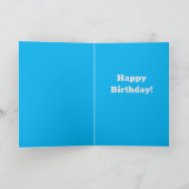 ゴージャスなアグティ・ラットのカスタマイズ可能な第8誕生日カード カード (内部)