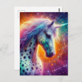 ゴージャスなアパルーサ・ユニコーン ポストカード (正面/裏面)