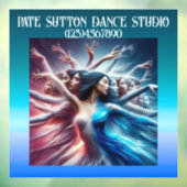 ゴージャスなアートダンシングウーマン ウィンドウサイン (シート3)