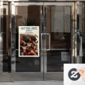 ゴージャスなアートモデル / ダンシングウーマン ウィンドウサイン (オフィスドア)