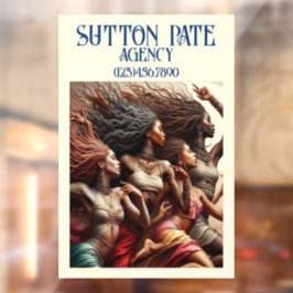 ゴージャスなアートモデル / ダンシングウーマン ウィンドウサイン