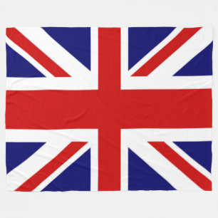 ゴージャスなイギリス国旗のユニオンジャック フリースブランケット