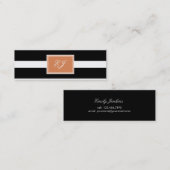 ゴージャスなイニシャルスキニーの通話カード コーリングカード (正面/裏面)