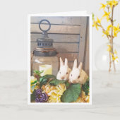 ゴージャスなイースターカード カード (黄色い花)