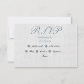 ゴージャスなウィンターレイクシーンRSVP サンキューカード (裏面)