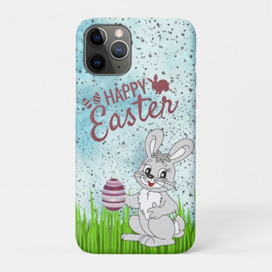 ゴージャスなウサギ、イースターおめでとう Case-Mate iPhoneケース (裏)