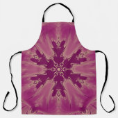 ゴージャスなエキゾチックな花パープルシェード エプロン (正面)