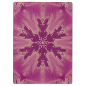 ゴージャスなエキゾチックな花パープルシェード クリップボード (裏面)