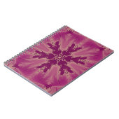 ゴージャスなエキゾチックな花パープルシェード ノートブック (左側)