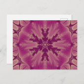 ゴージャスなエキゾチックな花パープルシェード ポストカード (正面/裏面)