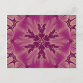 ゴージャスなエキゾチックな花パープルシェード ポストカード (正面)