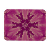 ゴージャスなエキゾチックな花パープルシェード マグネット (横)