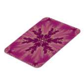 ゴージャスなエキゾチックな花パープルシェード マグネット (左側)